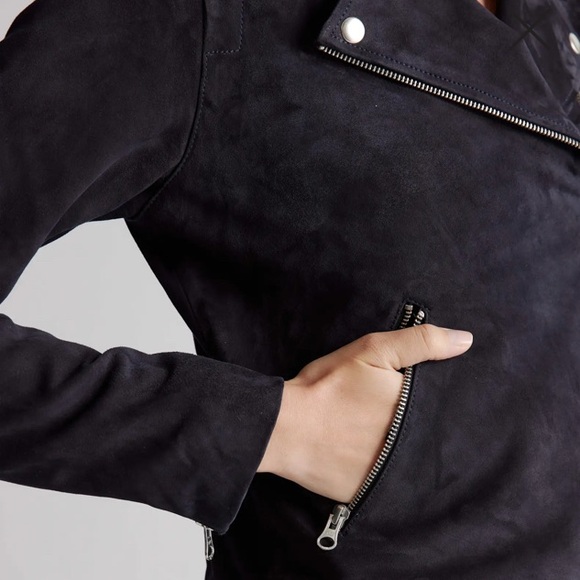 Quince Suede Motorcycle Jacket - Picture 3 of 4